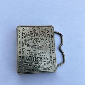 Jack Daniel’s Tennessee Whisky Belt Buckle Silver Tone